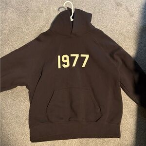 Fear Of God Essentials 1977 hoodie in brown